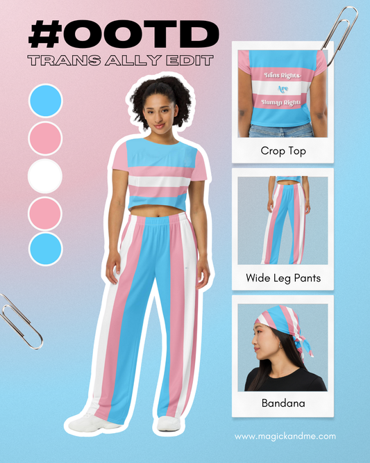 Trans Rights Are Human Rights Crop Tee