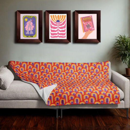 Retro Wave Throw
