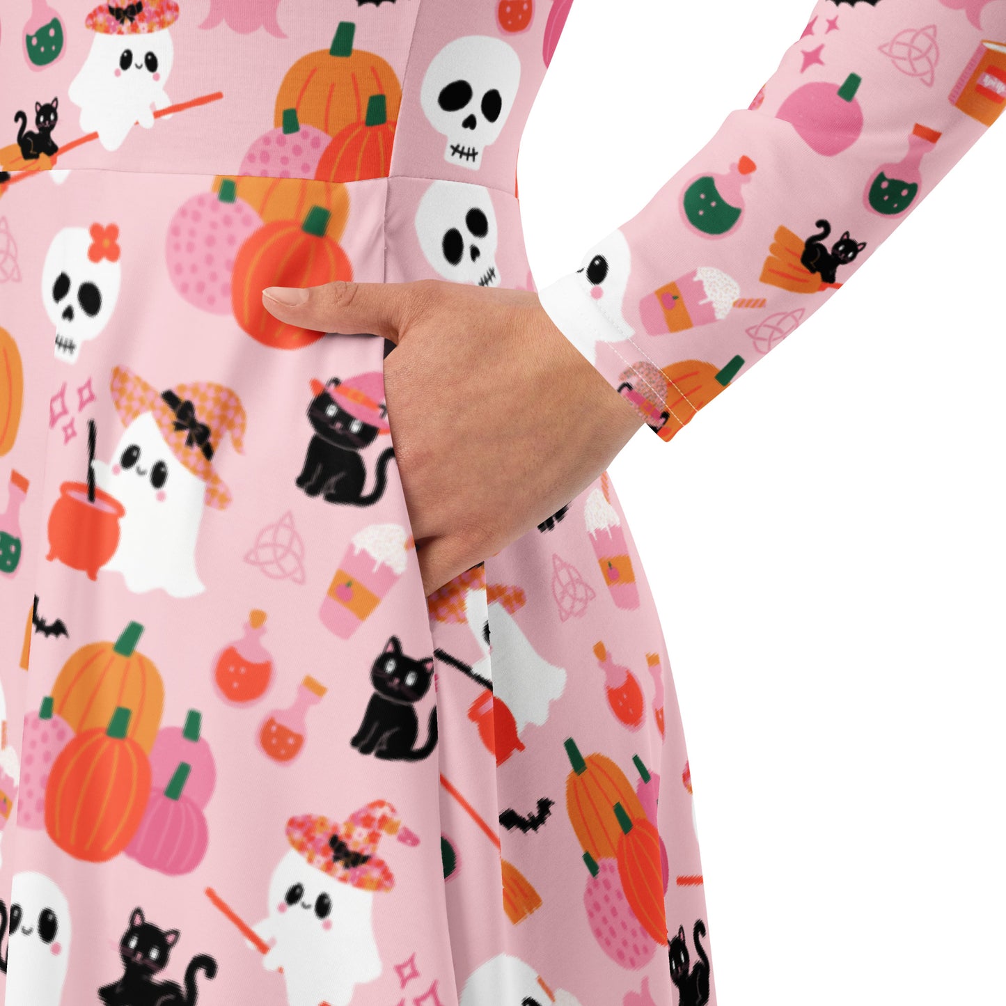 BOO-tique long sleeve midi dress