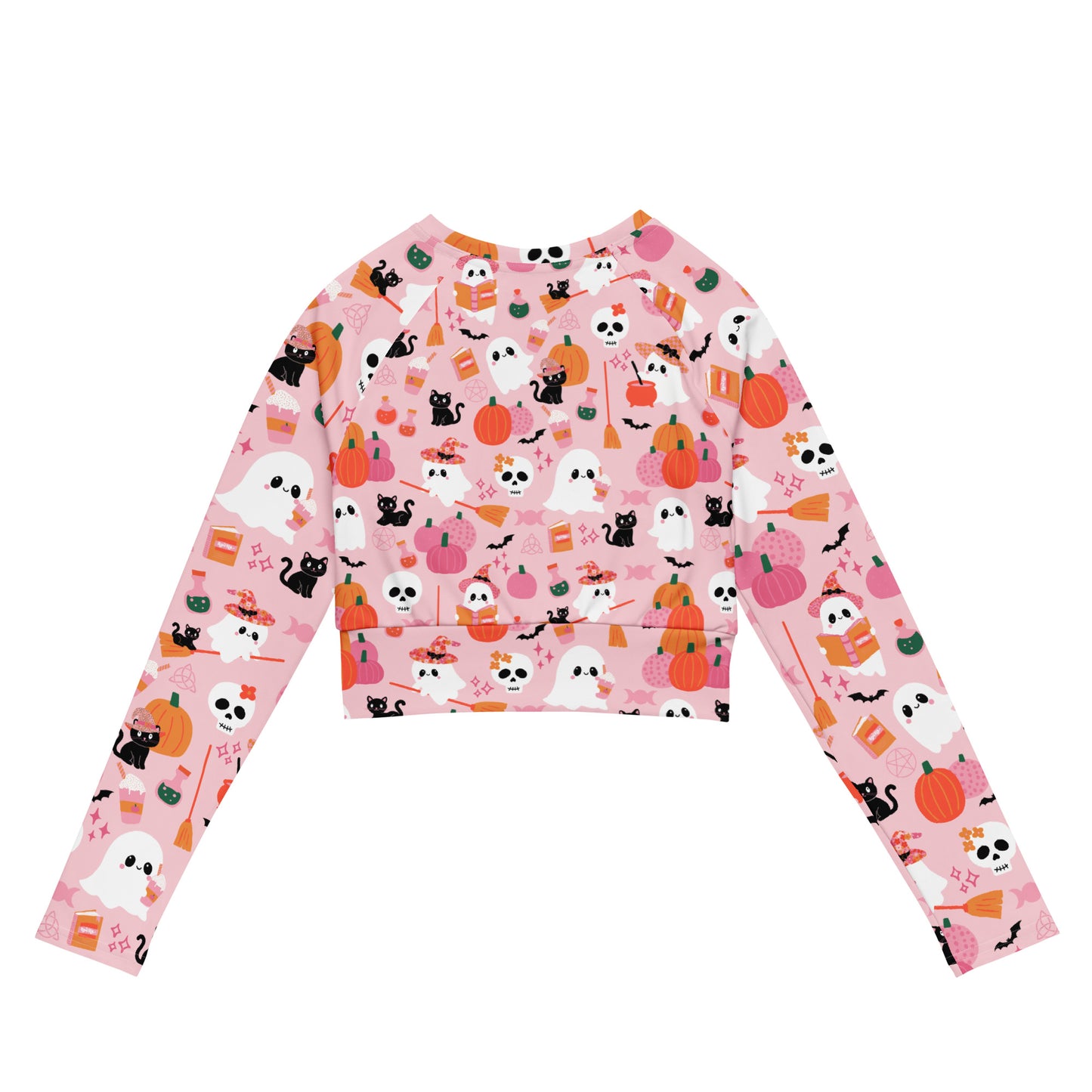 BOO-tique long-sleeve crop top
