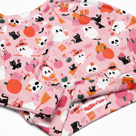 BOO-tique long-sleeve crop top