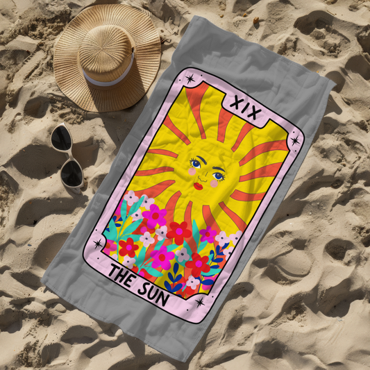 The Sun Tarot Beach Towel