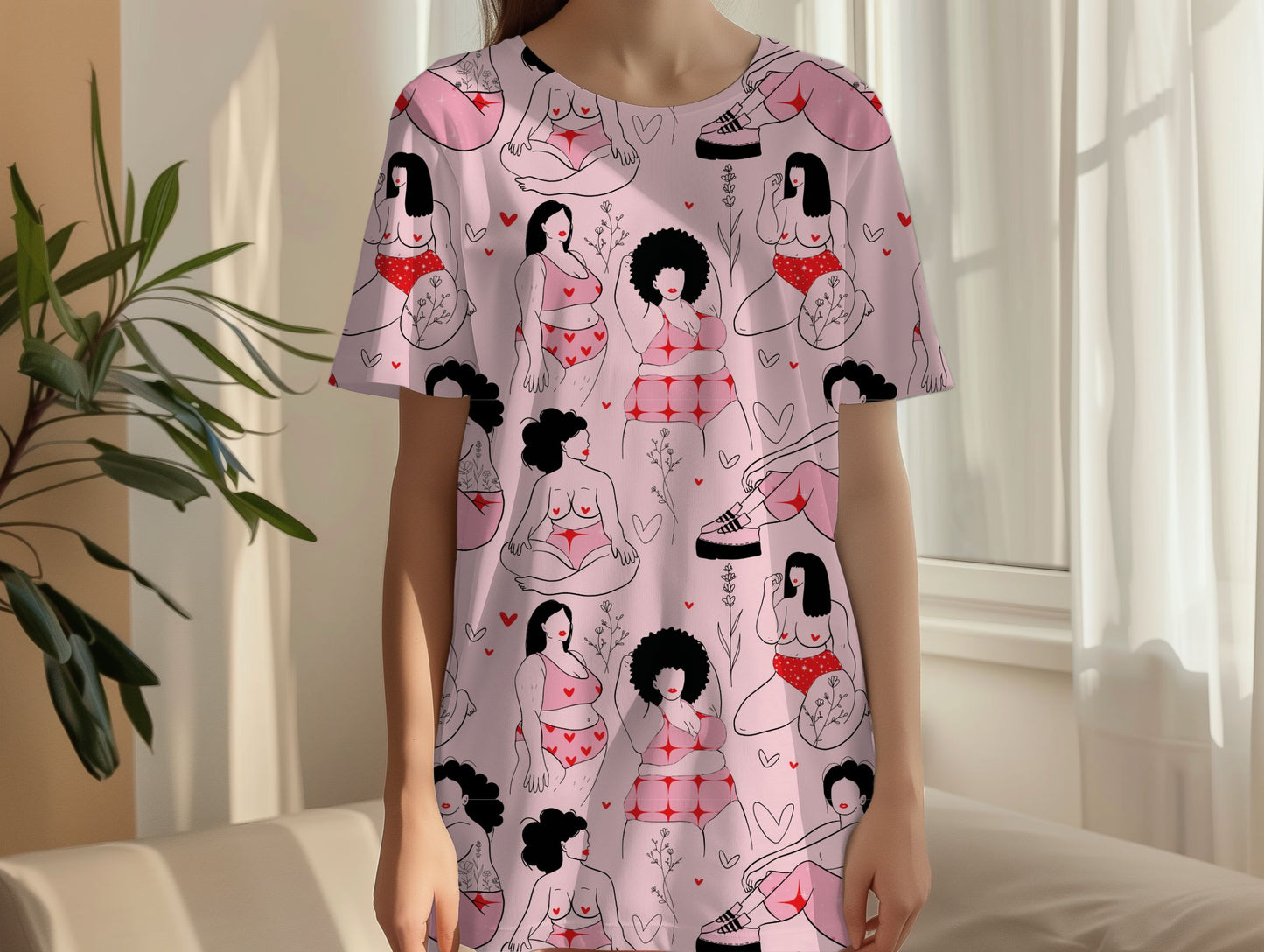 Rebel Hearts T-shirt dress