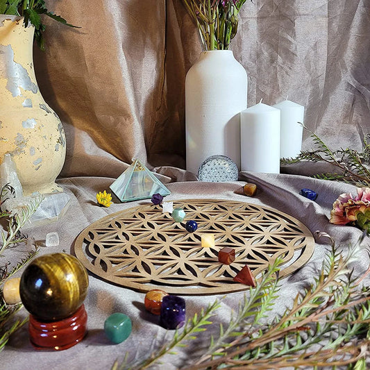 EXTRA LARGE Wooden Crystal Grid Board