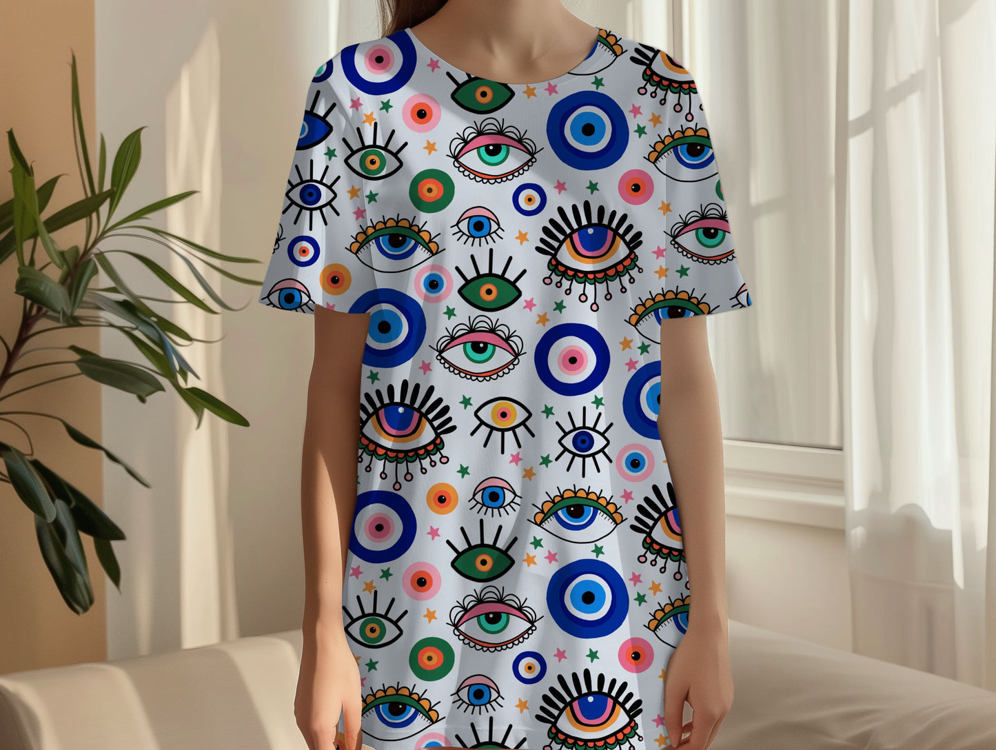 Eye See You T-shirt dress